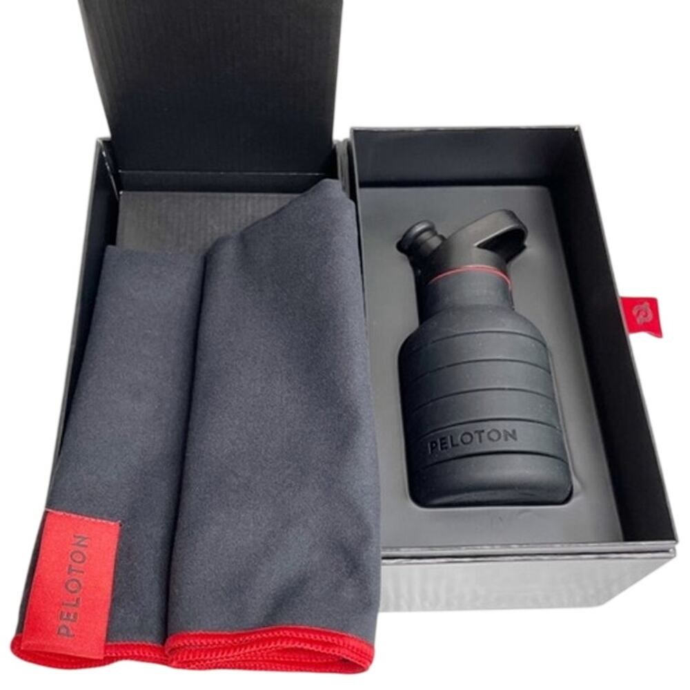 NEW Peloton Water Bottle and Microfiber Towel  Gift Set – New in Collector Box